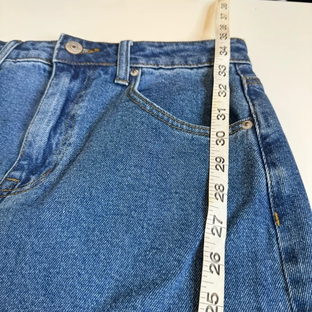 Steve Madden Avani Front-Slit Denim Midi Skirt size small